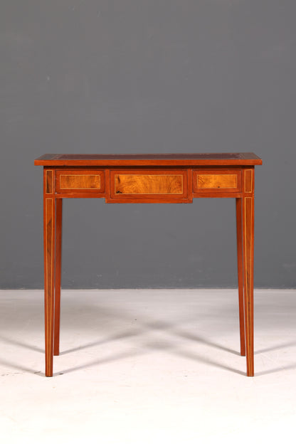 Beautiful delicate French desk in antique style, genuine wood office table