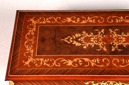 Traumhafter Barock Stil Couchtisch Intarsien Antik Messing Wohnzimmer Tisch Ablage
