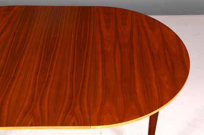 Schlichter Mid Century Esstisch ausziehbar Rund Vintage Tisch Retro Küchentisch 60s
