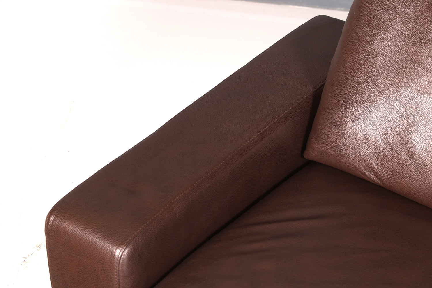 Wunderschöne Stressless E200 Récamière Echtleder Braun Longchair Ottomane Ledersofa Relaxliege Vintage