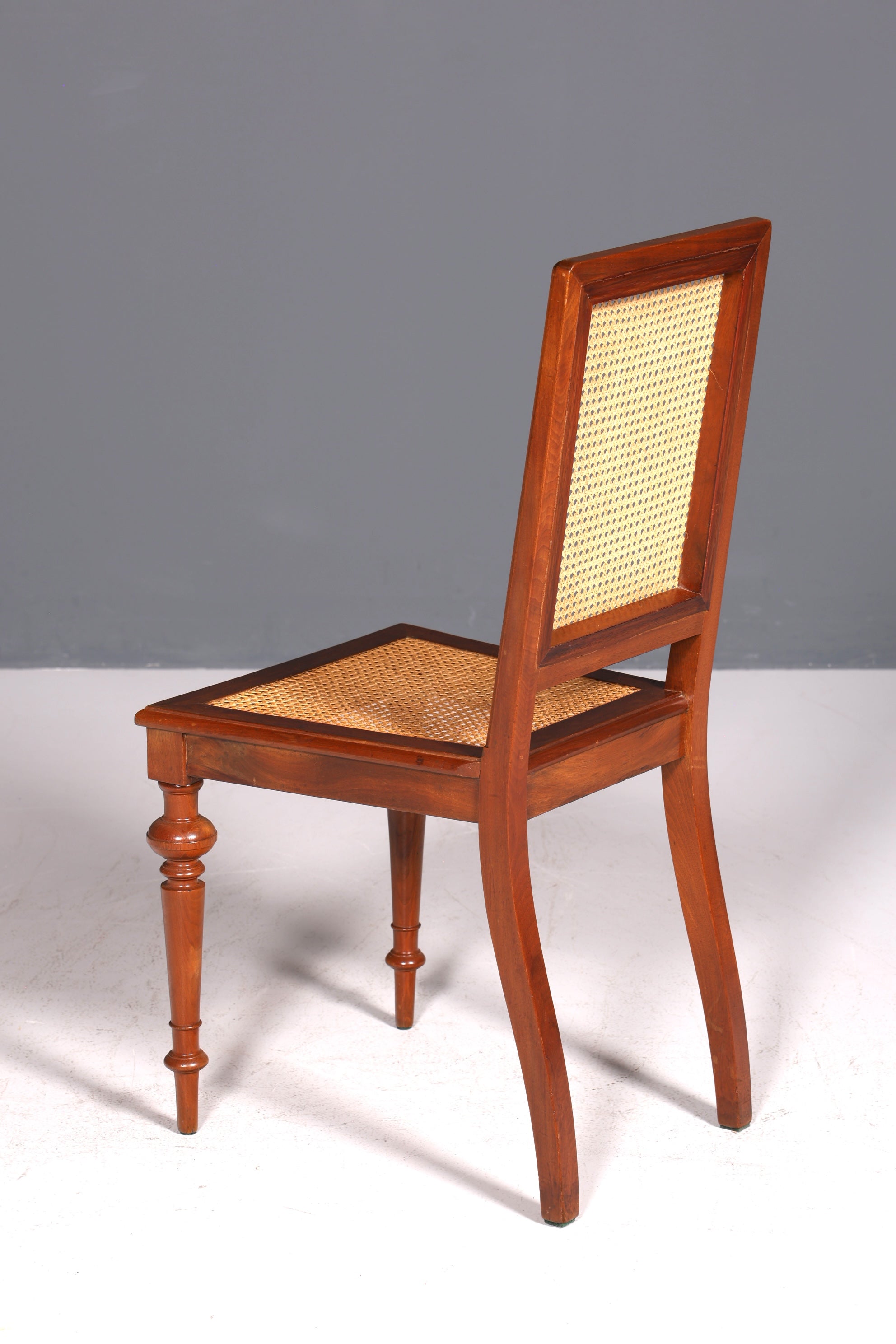 Stilvoller Gründerzeit Stuhl Antik Korbgeflecht Schreibtisch Stuhl Sekretär Stuhl Antik Küchenstuhl 1 von 2