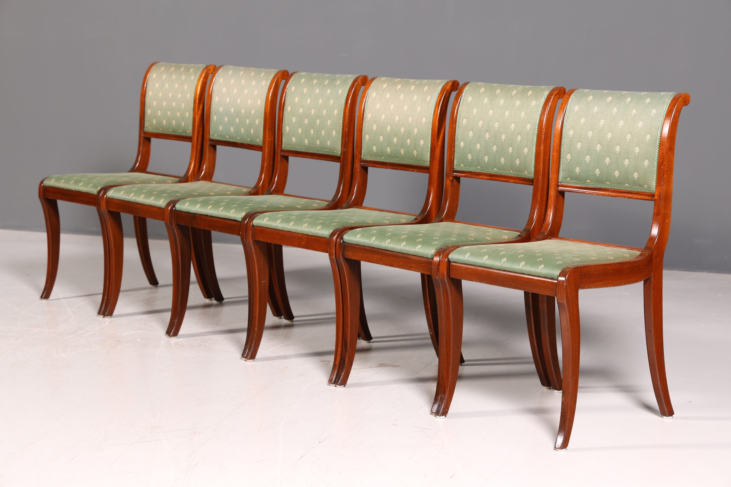 6x Edle Englische Stühle Dining Chairs 60er Jahre Küchenstühle Esszimmerstühle Stuhlset