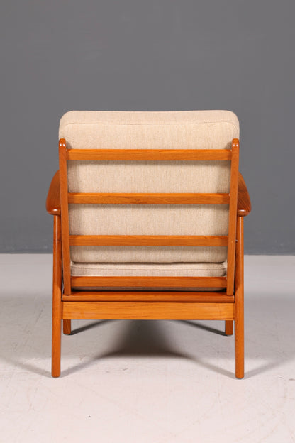 Wunderschöner Mid Century Sessel Made in Denmark Teak Holz Armlehnsessel 60s Designklassiker