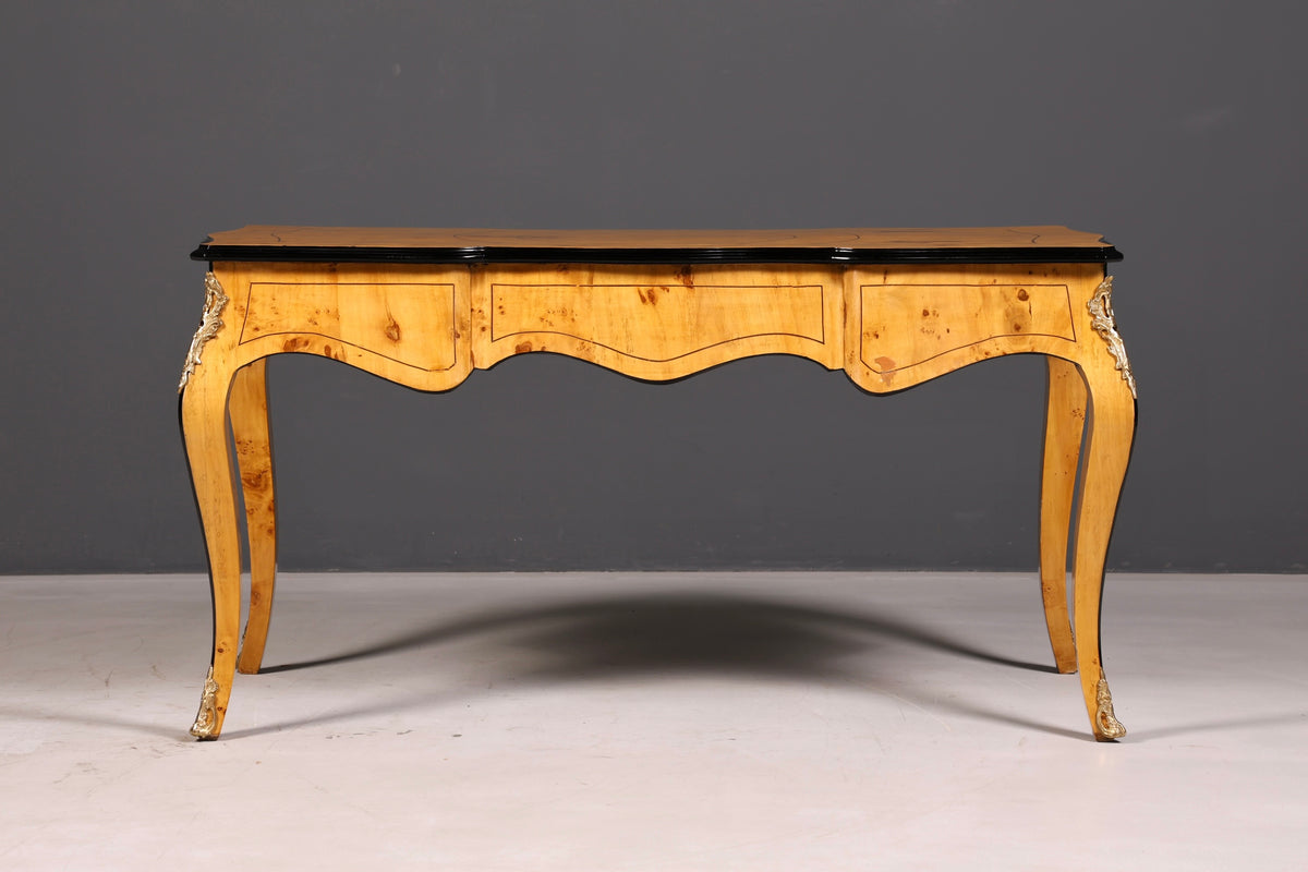 Beautiful Louis XV-style desk French office desk antique-style office table solid wood