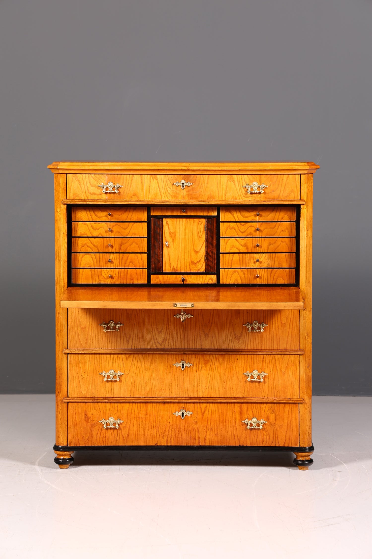 Wunderschöner Antiker Biedermeier Sekretär um 1880 Gründerzeit Echt Holz Schreibsekretär Antik