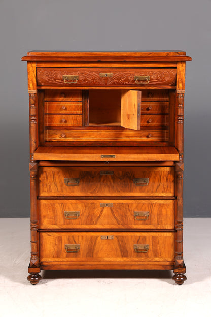 G782 Finish Wunderschöner Gründerzeit Sekretär Kommode Jugendstil Schubladenkommode Antik Vertiko (Kopie)