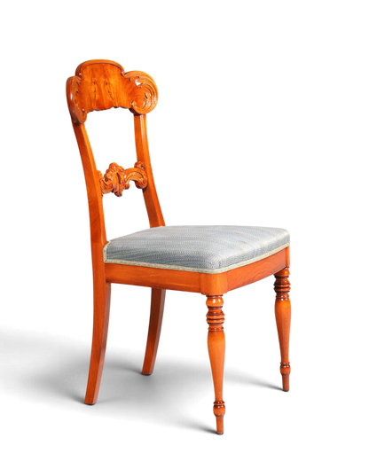 Traumhafter Stuhl im Biedermeier Stil echt Holz Sekretär Stuhl Antik Stil Esszimmer Stuhl 2 von 2