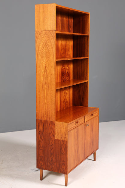 Traumhaftes Mid Century Regal echt Holz Schrank Danish Design Retro Kommode Vintage Bücherregal 60er Jahre 1 von 3