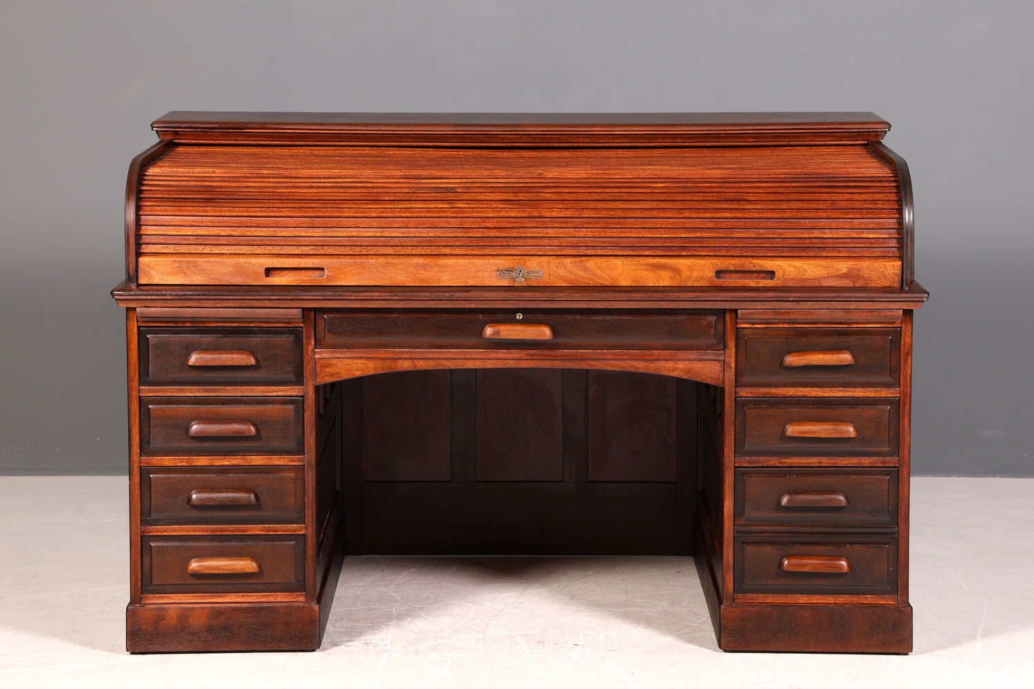 Wunderschöner Sekretär im Bauhaus Stil Rollladen Sekretär Art Deco Schreibtisch Office Table