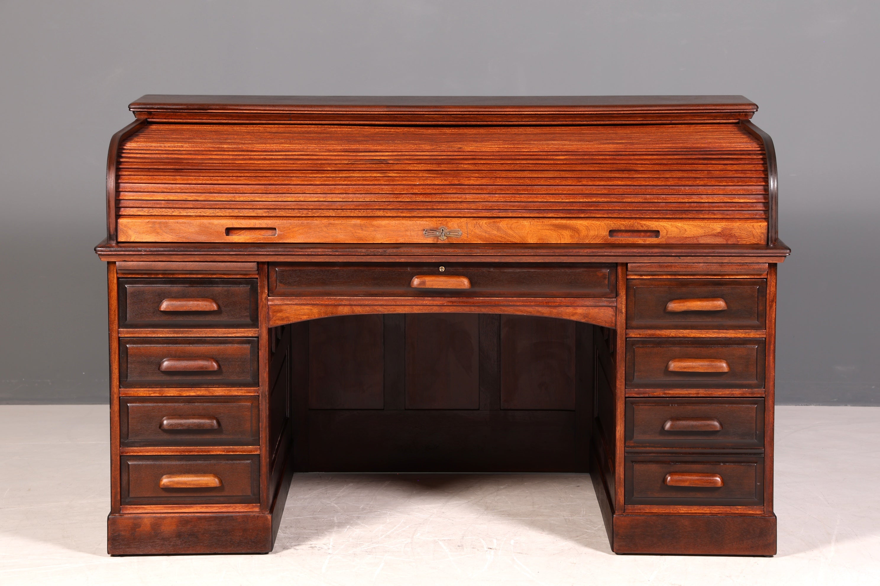 Wunderschöner Sekretär im Bauhaus Stil Rollladen Sekretär Art Deco Schreibtisch Office Table