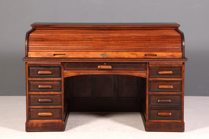 Wunderschöner Sekretär im Bauhaus Stil Rollladen Sekretär Art Deco Schreibtisch Office Table