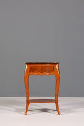 Wunderschöner Louis XV Beistelltisch Barock Stil Ablagetisch Marmor Kommode Telefontisch