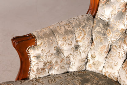 Wunderschöner Chippendale Sessel Antik Barock Stil Chesterfield Armlehnsessel 1 von 2