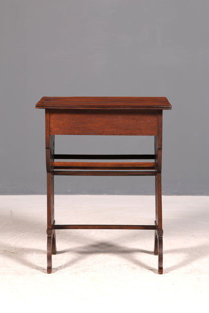 Filigrane Jugendstil Kommode Eiche Holz Antik Beistelltisch Nähtisch um 1910