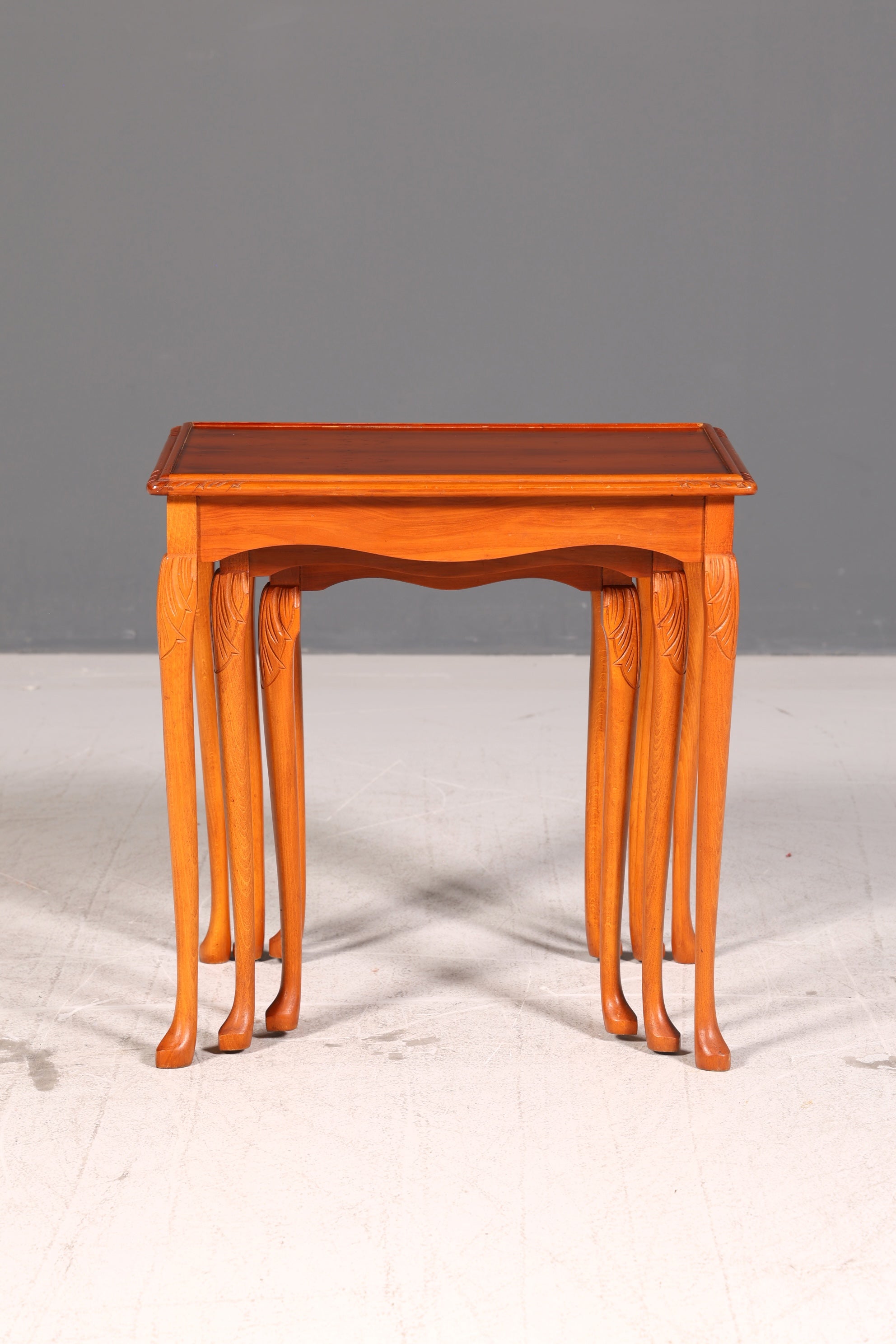 Wunderschöner Chippendale 3er Satz Beistelltisch Set Barock Stil Ablagetisch Set Tisch Set Antik Vintage