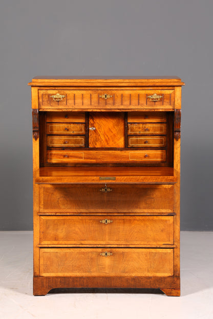 Wunderschöner Gründerzeit Sekretär Kommode Jugendstil Schubladenkommode Antik Vertiko Vintage