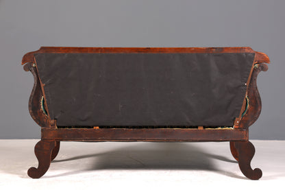 Beeindruckender Original Biedermeier Sofa Antik Couch um 1860 Canapé 2- Sitzer Sofa
