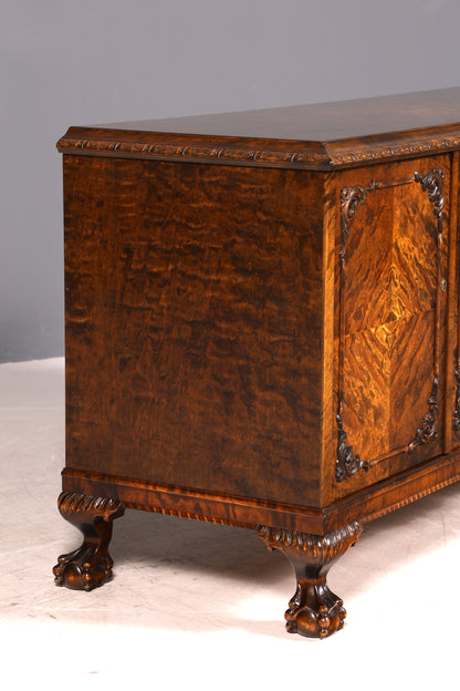 Traumhaftes Chippendale Sideboard Kommode Barock Stil Massivholz TV Schrank Antik