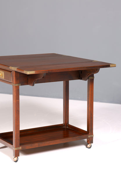 Wunderschöner Maritimer Tisch Beistelltisch Englischer Klapptisch Ablagetisch Serviertisch Bar Wagen