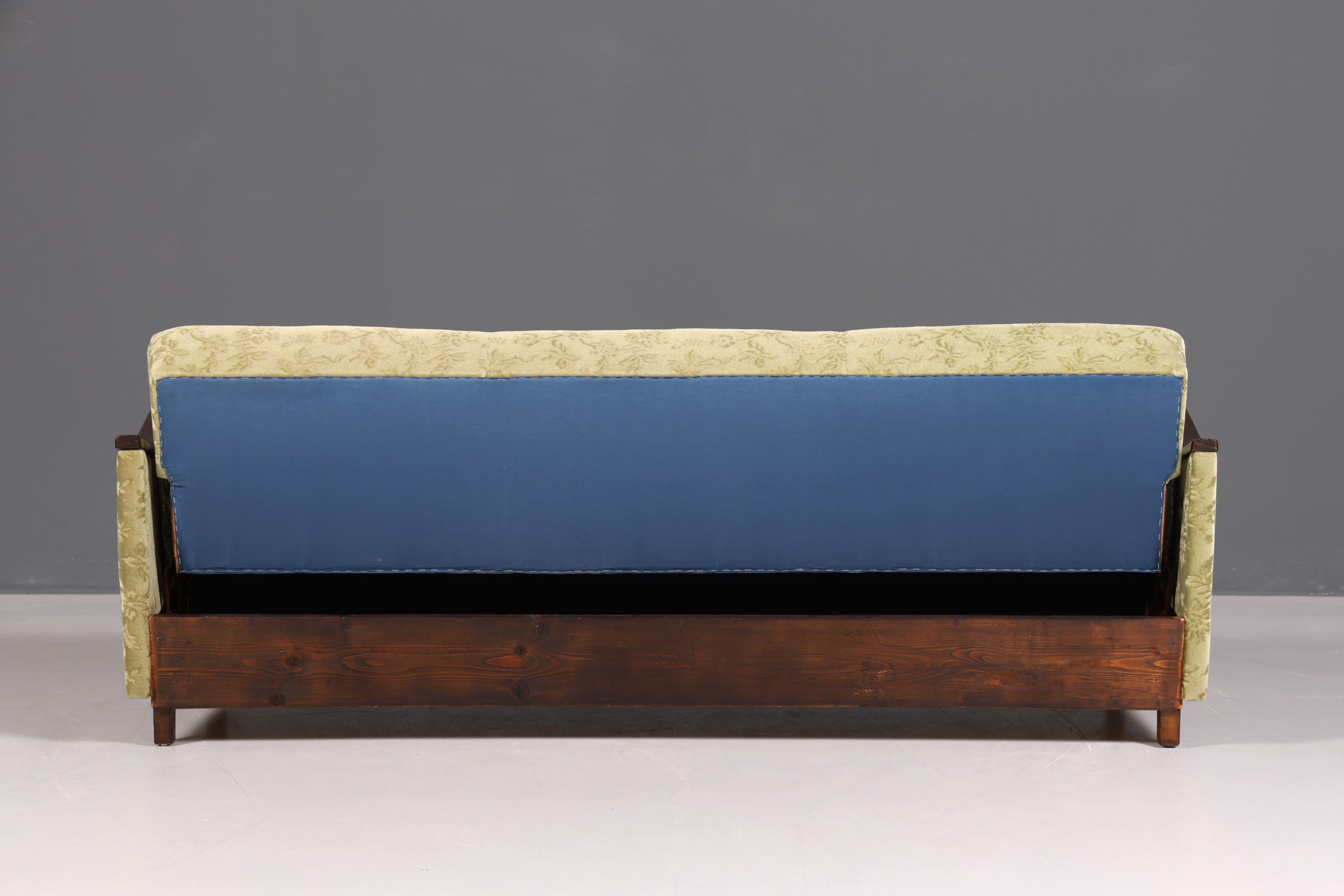 Wunderschönes Chippendale Sofa Barock Stil Wiener Geflecht Schlafsofa 3-Sitzer Couch Gästebett