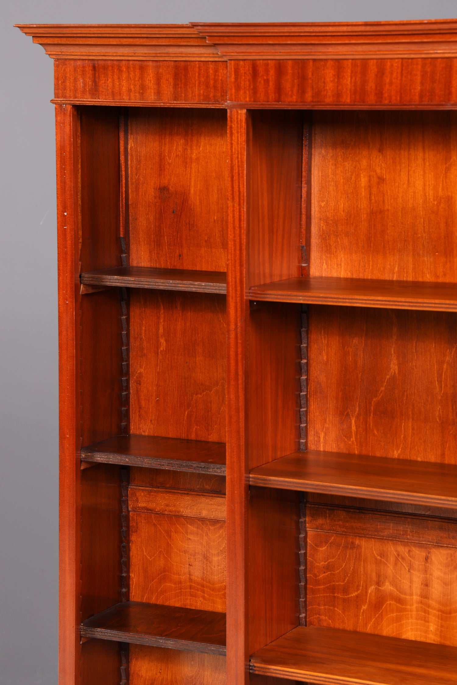 Beautiful XXL English Bookcase Antique Shelving Unit Freestanding Bookcase Bookshelf Book Storage Real Wood