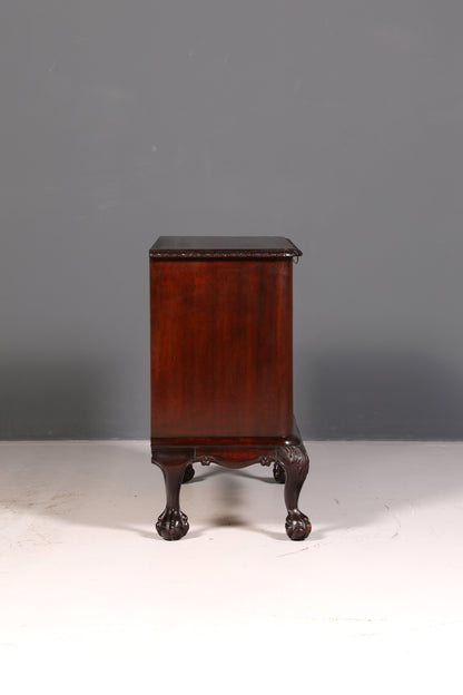 Wunderschöner Chippendale Schrank Barock Stil Klappschrank Kommode Truhe Antik Massivholz