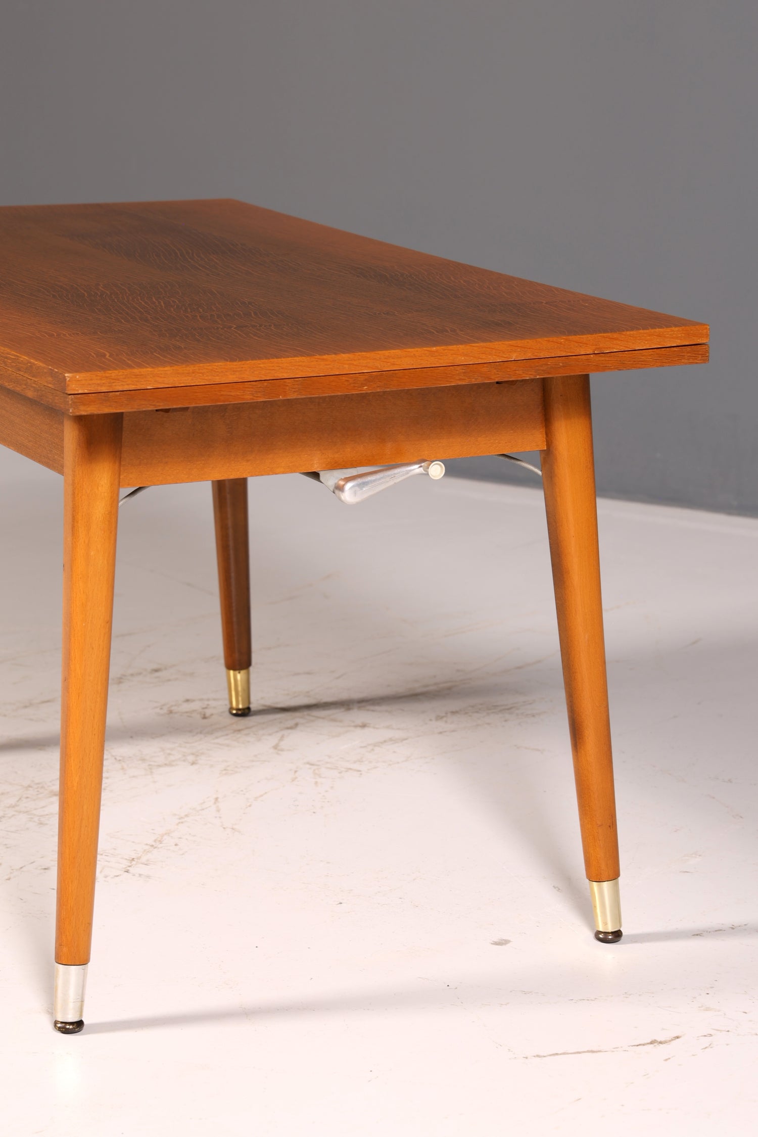 Wunderschöner Mid Century Küchentisch Vintage Tisch ausziehbar höhenverstellbar Esstisch 60s Holz