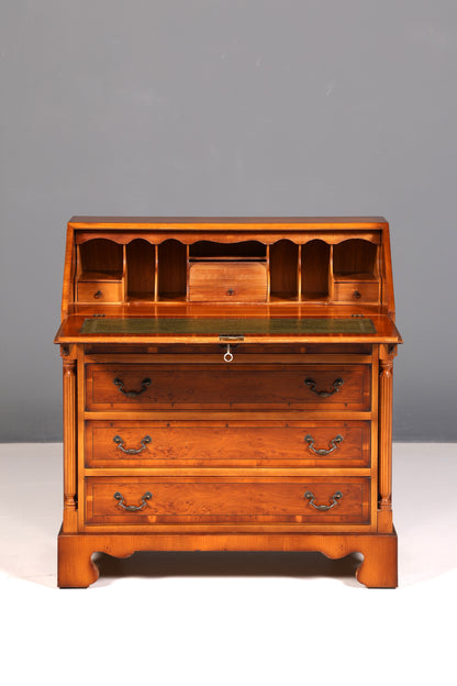 Wunderschöner Englischer Sekretär Schreibkommode Echt Holz Biedermeier Stil Schreibtisch Kommode
