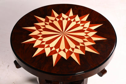 Wunderschöner Art Deco Stil Couchtisch Antik Stil Luxus Beistelltisch Wohnzimmer Ablagetisch