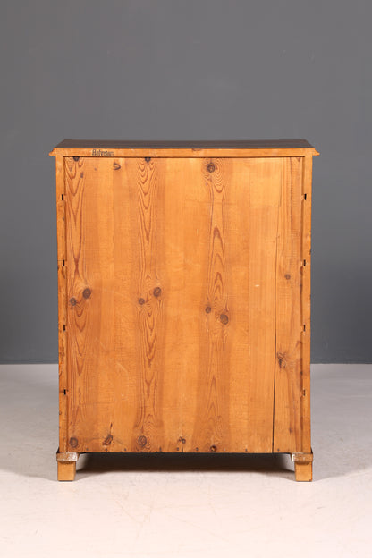 G020 Finish cm Wunderschöne Gründerzeit Kommode Jugendstil Vertiko Schubladenkommode Antik Wäschekommode