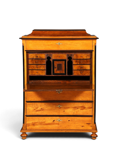 G614 Finish Cm Stilvoller Biedermeier Sekretär Louis Philippe Vertiko Antik Kommode Schreibkommode Office Desk (Kopie)