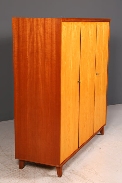 Traumhafter XL Mid Century Kleiderschrank Vintage Schrank Retro Wäscheschrank Dielenschrank Schlafzimmer