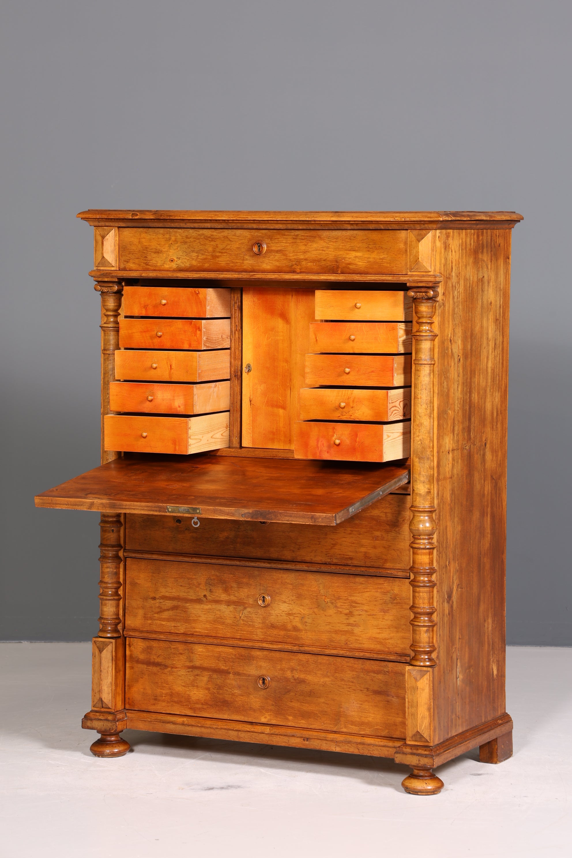 Wunderschöner Biedermeier Sekretär Gründerzeit Vertiko Antik Kommode Schreibkommode