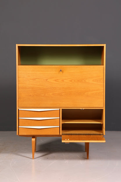 Wunderschöner Hellerau Schrank Modell 427 Mid Century Sekretär Vintage Schreibschrank Design Retro Highboard Esche