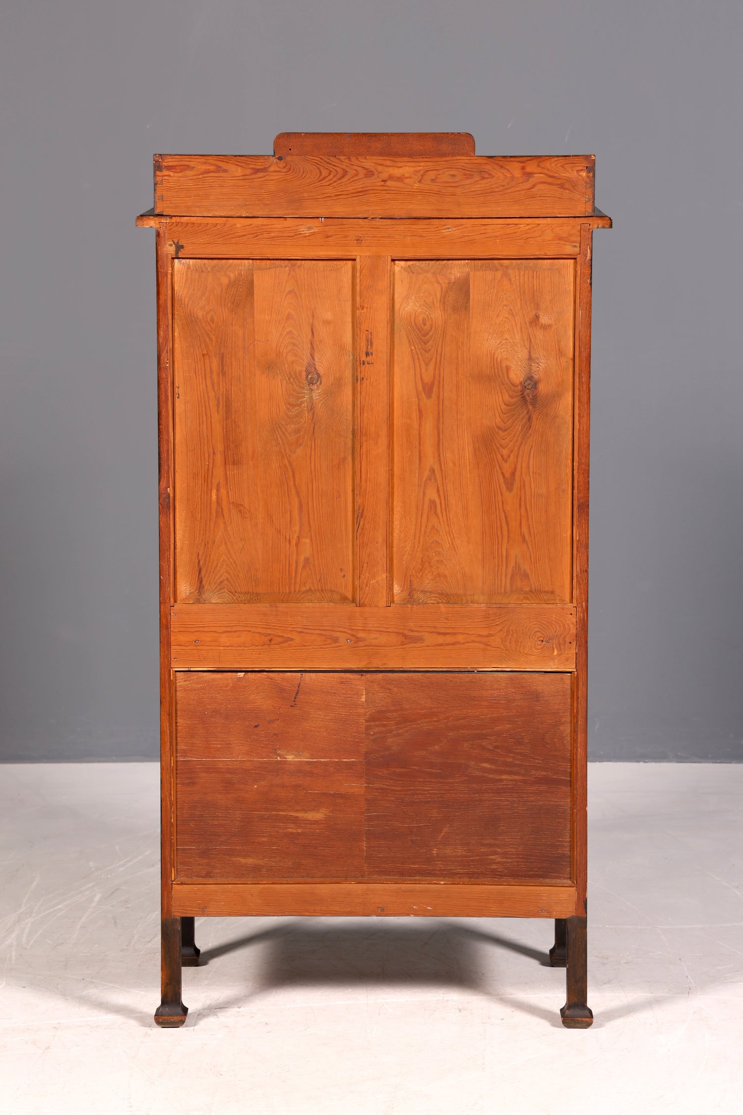 G217 Finish cm Traumhafte Jugendstil Vitrine Antike Holz Bücherschrank Eiche Antik Schrank Geschirrschrank (Kopie)