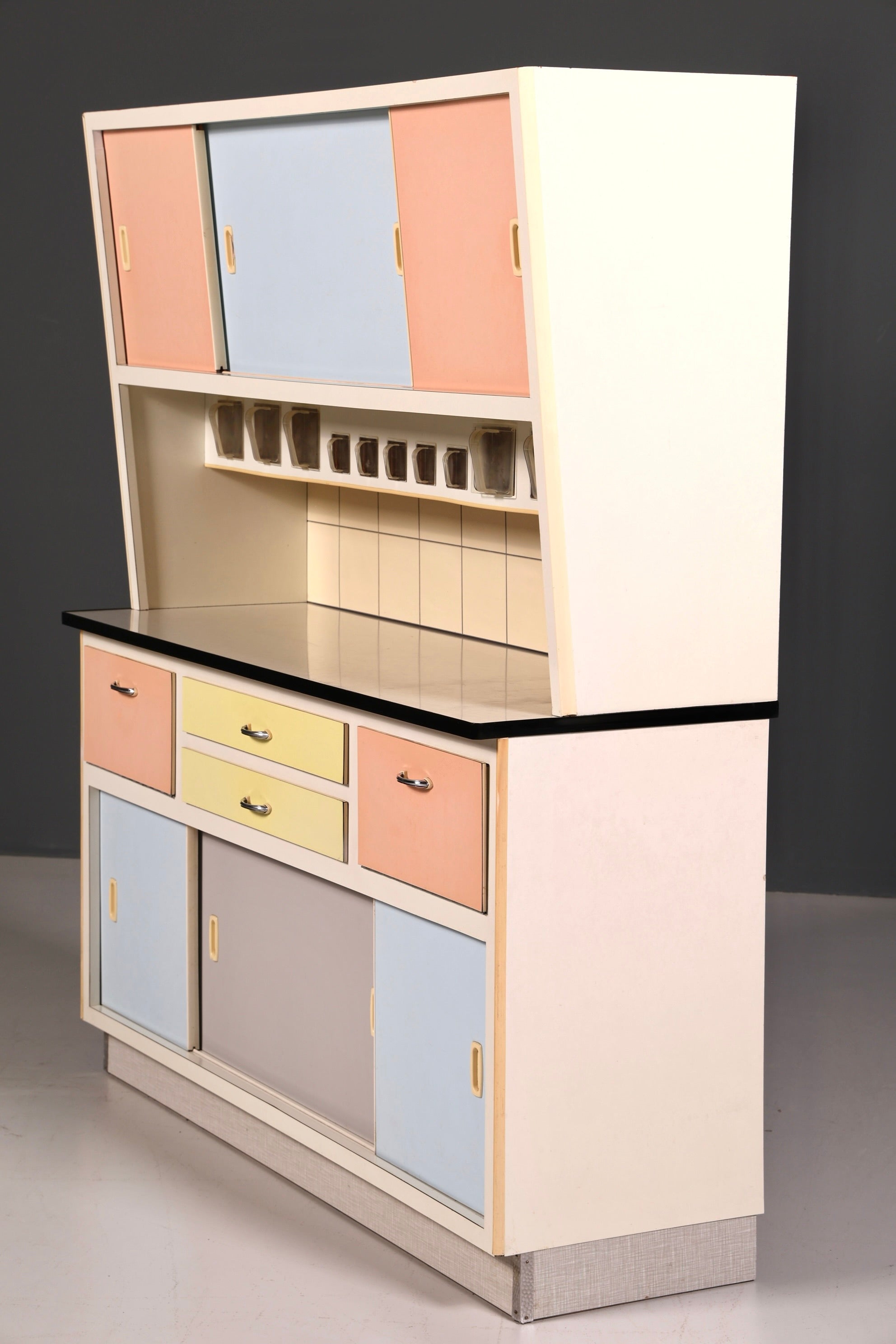 Kultiger Mid Century Küchenschrank Vintage Buffet Retro Anrichte 60er Jahre Schrank