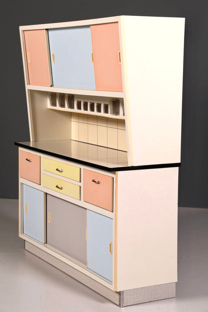 Kultiger Mid Century Küchenschrank Vintage Buffet Retro Anrichte 60er Jahre Schrank