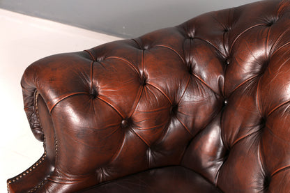 Wunderschönes Original Chesterfield Centurion Sofa 3-Sitzer Echt Leder Couch Englisch Ledersofa Vintage