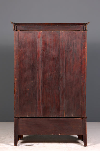 Traumhafter Englischer Jugendstil Schrank um 1910 massiv Holz Kleiderschrank
