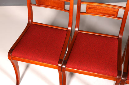 8x Edle Englische Stühle Englisch Dining Chairs Antik 60er Jahre Regency Küchenstühle Stuhlset