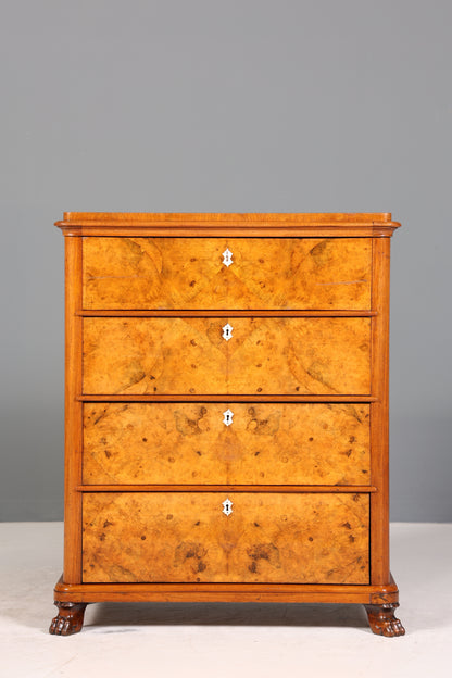 Stilvoller Louis Philippe Kommode Sekretär Vertiko Gründerzeit um 1880 Schreibtisch