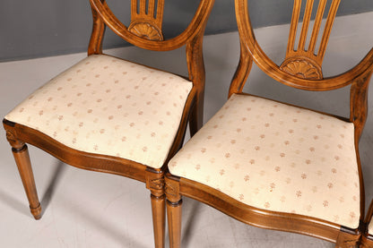 6x Traumhafte Stühle im Gustavianischen Stil Englisch Küchenstühle Antik Stil Esszimmer Stuhl Set