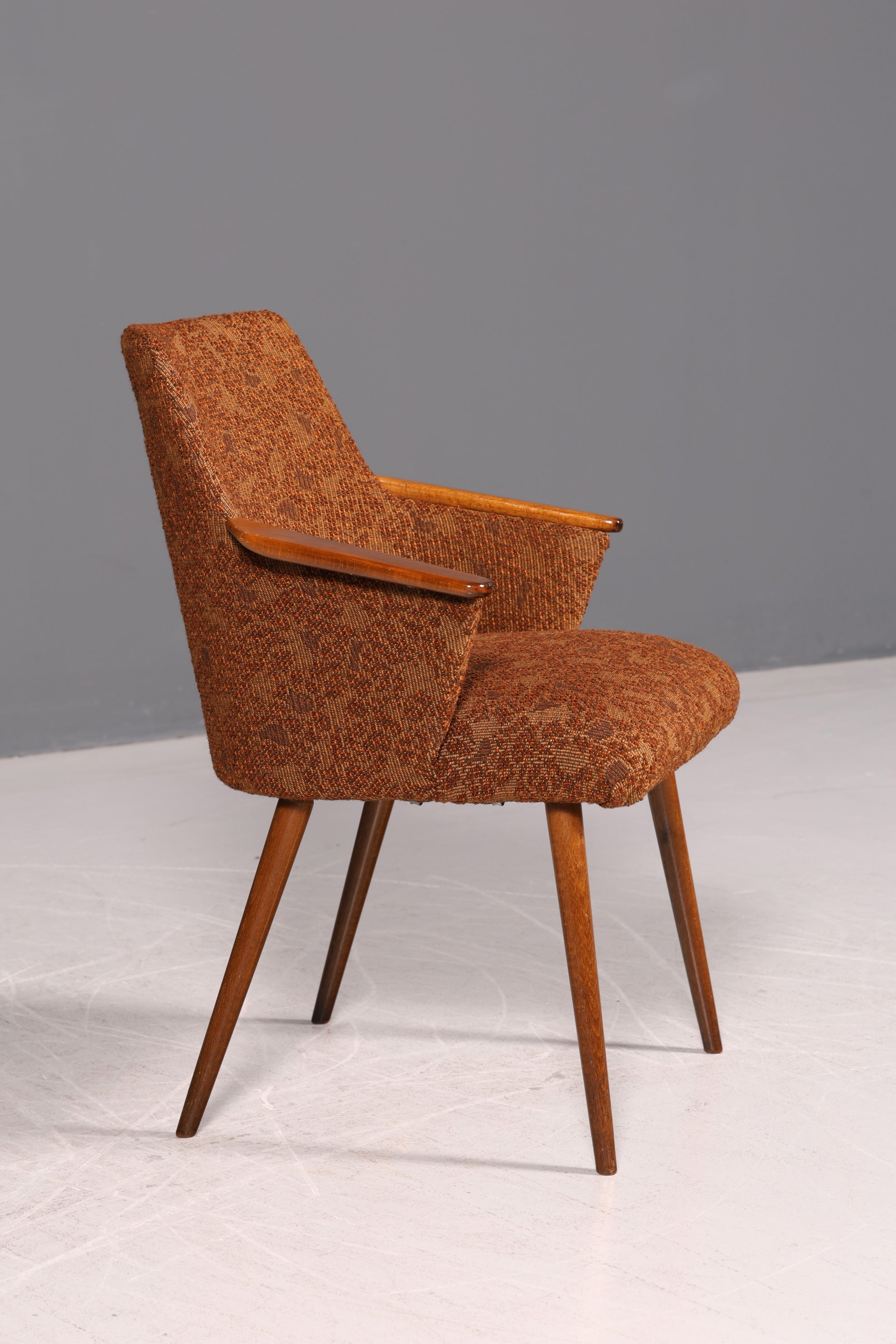 Wunderschöner Mid Century Stuhl Retro Armlehnstuhl Cocktailstuhl Küchenstuhl Sekretär Stuhl 2 von 4