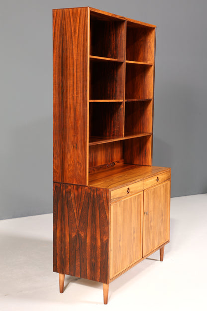 Traumhaftes Mid Century Regal Palisander Schrank Danish Design Retro Kommode Vintage Bücherregal 60er Jahre 2 von 2