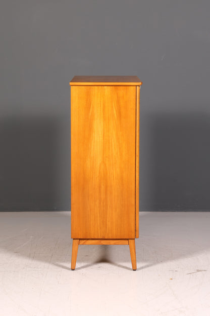 Wunderschöner Mid Century Schrank 60er Jahre Vertiko Highboard Wäscheschrank Aktenschrank Kommode Echt Holz Vintage