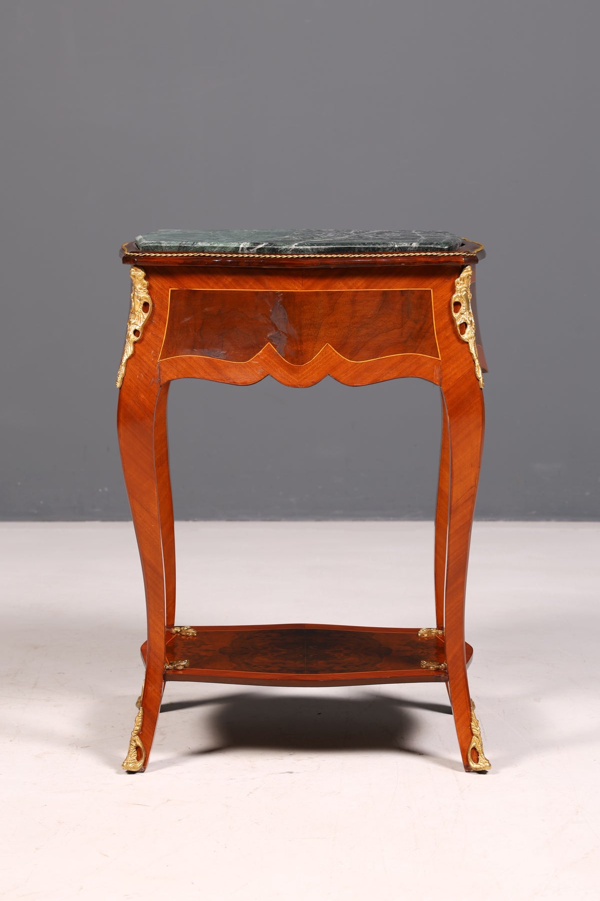 Dreamy Louis XV side table, Baroque style, marble console table, chest of drawers, telephone table