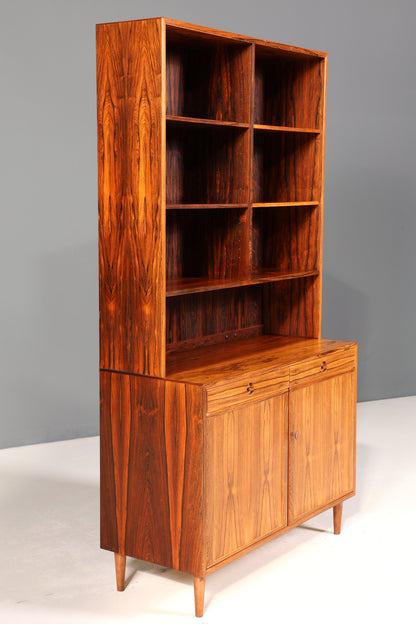 Traumhaftes Mid Century Regal Palisander Schrank Danish Design Retro Kommode Vintage Bücherregal 60er Jahre 1 von 2
