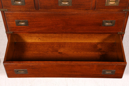 Traumhafte Maritime Kommode Englisch Military Chest Schiffskommode Antik Schrank Sideboard Wäschekommode Kolonialstil