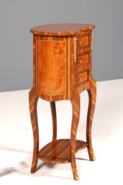 Stilvolle Barock Stil Kommode Antik Stil Beistelltisch Messing Schränkchen