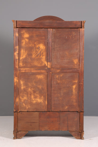 Traumhafter Jugendstil Kleiderschrank um 1910 Englisch Massiv Holz Antik Schrank Dielenschrank Wäscheschrank